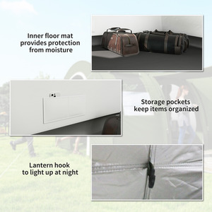 Outsunny 5-6 Man Camping Tent with Two Room and Carry Bag by Outsunny