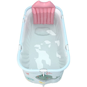 Seabed Foldable Bathtub with Cushion by Livingandhome