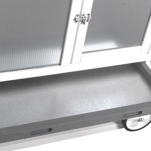 Large Wooden Chicken Coop with Nesting Box - White by Actiaspet