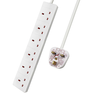 6 gang Extension Leads by ExtraStar