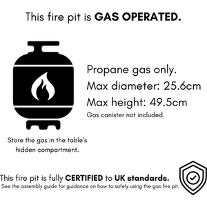 Modena L-Shape PE Rattan Dining Set with Fire Pit Table - Grey by GRS