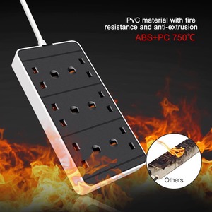 6 Way 5 Meter Extension Lead - Black by BriStar