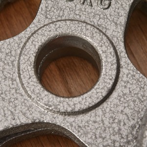 HOMCOM Weight Plates Grip Plate Sets - Silver / 4 by HOMCOM