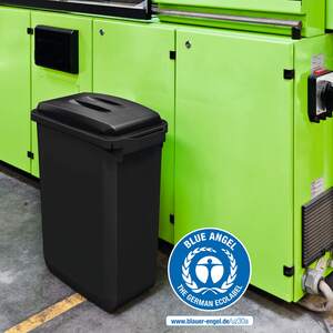 Durable DURABIN ECO Waste Bin 60 Litre - Black by Durable