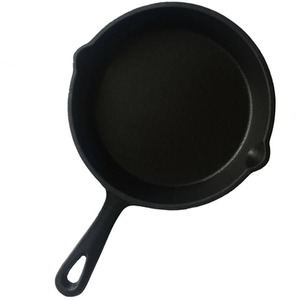 Texas Club 25cm Cast Iron Frying Pan with Metal Handle - black by KAMADO BONO