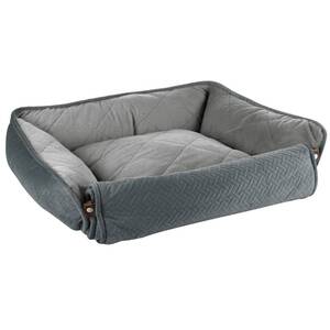 Coral Geometrical Sofa Dog Bed - Pink by Dreampaws