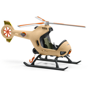 SCHLEICH Wild Life Animal Rescue Helicopter with Toy Figures - Black by SCHLEICH