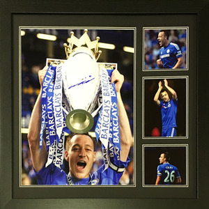 John Terry Signed and Framed Chelsea Photo - Blue by Allstarsignings