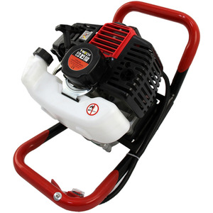 T-Mech Earth Auger, Cement Mixer and 120mm 4 Stroke Post Driver - Black by T-Mech