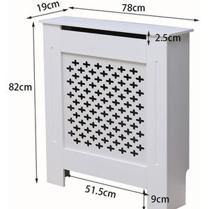 Home Source Crofton Small Radiator Cover Unit - White by Home Source