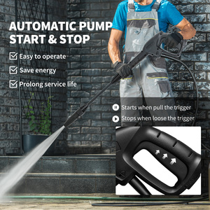 Outsunny 1800W 150 Bar Pressure Washer Adjustable Nozzle - Blue by Outsunny