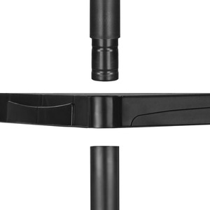 VonHaus 5-Tier Black Shelving Units Pack of 2 - Black by VonHause