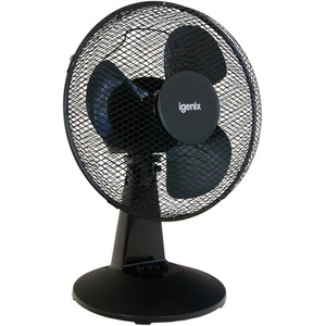 Igenix 12 Inch Desk Fan Black - Black by Igenix