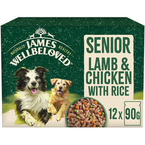 James Wellbeloved Senior Wet Dog Food Pouches in Gravy - Lamb and Chicken with Rice by James Wellbeloved