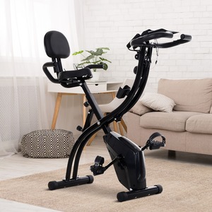 HOMCOM Stationary Foldable Bike - Black by HOMCOM