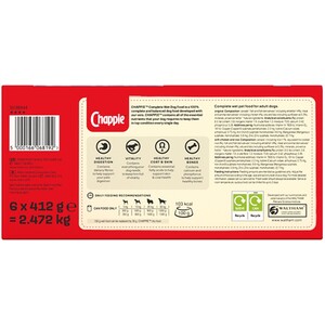 Chappie Complete Wet Dog Food Mixed Flavour Pack by Chappie