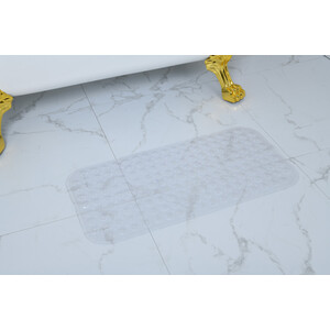 Glacial PVC Bath Mat - White