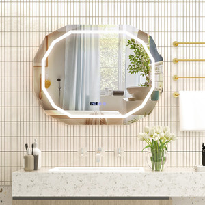 Bathroom Anti-Fog Mirror - Silver by Costway