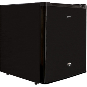 47L Table Top Fridge with Lock Black - Black by Igenix
