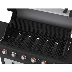 Texas Stardom 6 Burner BBQ - Grey and Black