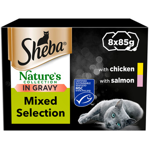 Pack of 8 Sheba Nature's Collection in Gravy by Sheba