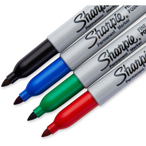 Pack of 4 Sharpie Fine Point Permanent Markers by Sharpie