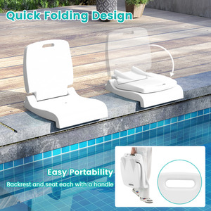 Outdoor Pool Chair Poolside Chair by Costway