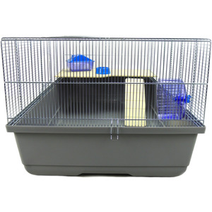 Grey Ritz Rat and Small Animal Cage with Shelf - Grey by Little Friends
