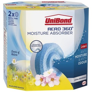 AERO 360 Refill Tabs Moisture Absorber Wildflower Dehumidifier - White & Blue / 1 by UniBond