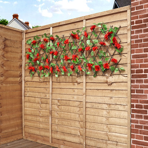 100 LED Solar Blossom Trellis - Red by Gardenwize