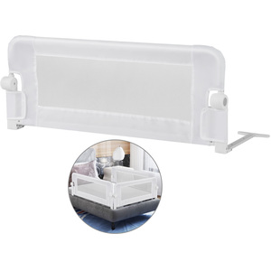 Foldable Toddler Bed Rail - White by Costway