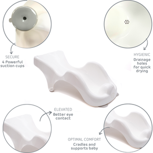 WarmWave Baby Bath Support suitable from birth - White by BabyDam