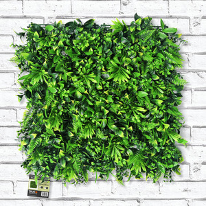 Premium Artificial Green Fern Living Wall Panel 50cm x 50cm - Green by True Products