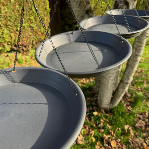 Large Bird Feeder Seed Catcher Tray - Black / 4 by Selections