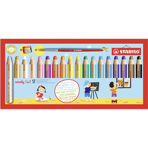 Multi-Talented Pencil - STABILO woody 3 in 1 with Sharpener by STABILO