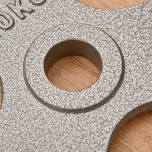 HOMCOM Weight Plates Grip Plate Sets - Silver / 2 by HOMCOM