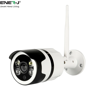 Smart WiFi Outdoor Bullet IP Camera 1080P HD - White by EnerJ Smart
