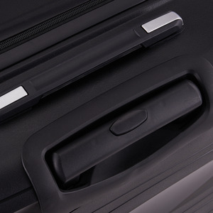 4PCS Lockable Travel Suitcase Set - Black by Livingandhome