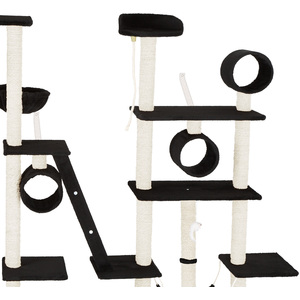 tectake Cat Tree Scratching Post Snooky - Black by tectake