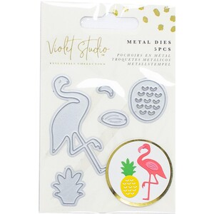 Violet Studio Tropical Mini Dies - Pineapple and Flamingo by Violet Studio