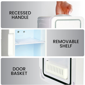 Koolatron Cosmetic Mini Fridge 6L - Silver by Koolatron