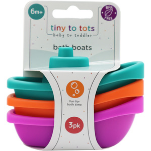 Tiny To Tots Bath Boats - Multicoloured by Tiny To Tots