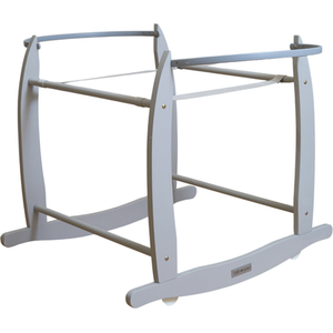 Deluxe Rocking Moses Basket Stand - Grey by Clair de Lune