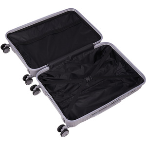 4PCS Lockable Travel Suitcase Set - Light Grey by Livingandhome