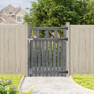 Spruce Wood Garden Fence Gate with Raised Sides by Livingandhome