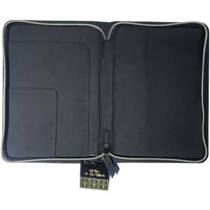 Art Deco A5 Folio Notebook - Black