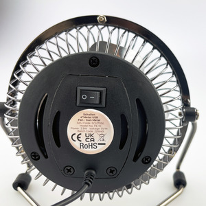 Schallen Mini Portable USB Powered Desk, Table, Office, Fan - Gun Metal by Schallen