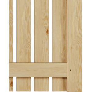 Spruce Wood Garden Fence Gate with Raised Sides by Livingandhome