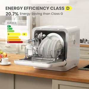 Comfee High Temp Steam Sterilizing Countertop Dishwasher - White by Comfee