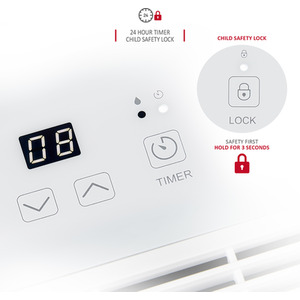 Dehumidifier with Digital Control Panel - White / 14.5kg by NETTA